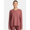 thumbnail image 1 of Athletic Works Women's and Women's ButterCore Tee with Long Sleeves, Sizes XS-4X, 1 of 6