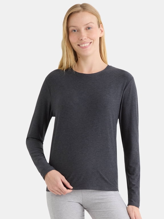 (New without tags) Athletic Works Women's and Women's ButterCore Tee with Long Sleeves, Sizes XS-4X