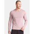 thumbnail image 1 of Athletic Works Men's and Big & Tall Men's Tri-Blend Tee with Long Sleeves, Sizes XS-4XLT, 1 of 5