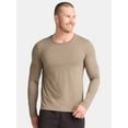 thumbnail image 1 of Athletic Works Men's and Big & Tall Men's Tri-Blend Tee with Long Sleeves, Sizes XS-4XLT, 1 of 5