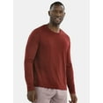 thumbnail image 1 of Athletic Works Men's and Big & Tall Men's Tri-Blend Tee with Long Sleeves, Sizes XS-4XLT, 1 of 5