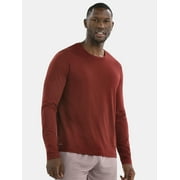 Athletic Works Men's and Big & Tall Men's Tri-Blend Tee with Long Sleeves, Sizes XS-4XLT