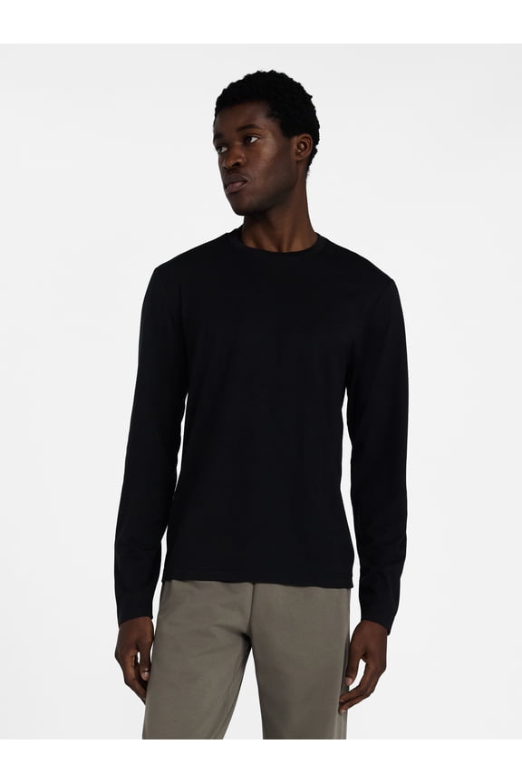 Men's and Big & Tall Men's Tri-Blend Tee with Long Sleeves, Sizes XS-4XLT