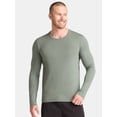 thumbnail image 1 of Athletic Works Men's and Big & Tall Men's Tri-Blend Tee with Long Sleeves, Sizes XS-4XLT, 1 of 5