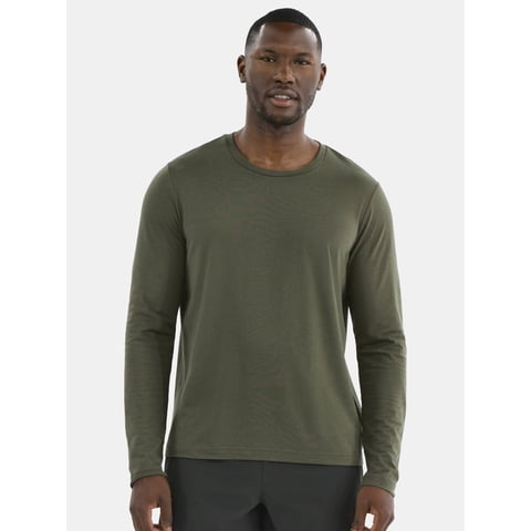 Men's and Big & Tall Men's Tri-Blend Tee with Long Sleeves, Sizes XS-4XLT