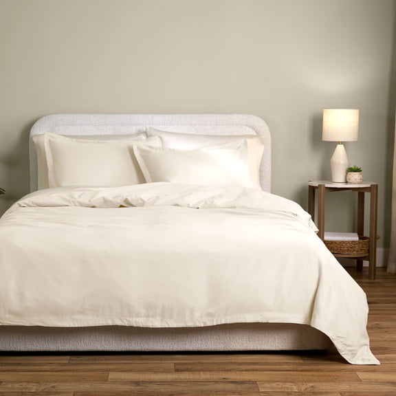 Allswell King/California King Duvet Cover Set, Tencel Lyocell, 3-Piece, Vanilla Dream