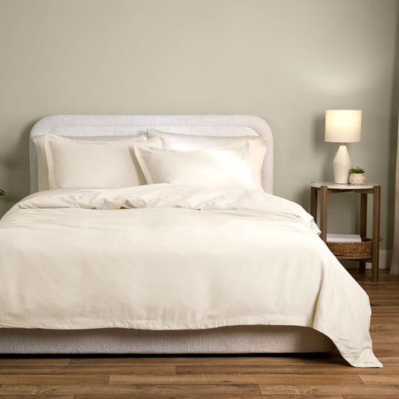 Allswell King/California King Duvet Cover Set, Tencel Lyocell, 3-Piece, Vanilla Dream