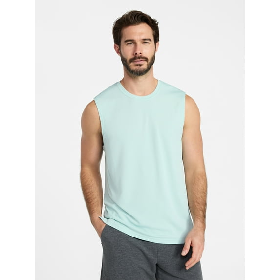 Athletic Works Men’s Sleeveless Mesh Muscle Tee, Sizes XS-5XL