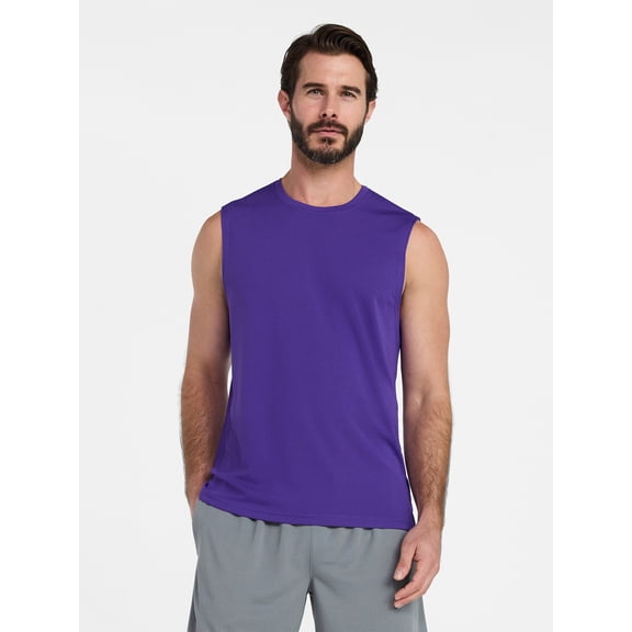 Athletic Works Men’s Sleeveless Mesh Muscle Tee, Sizes XS-5XL
