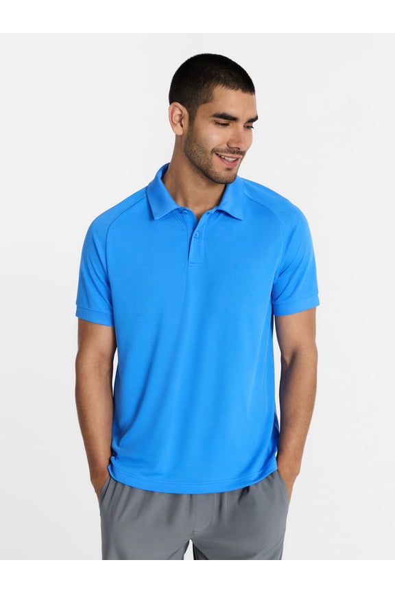Men's and Big and Tall Men's Active Mesh Polo Shirt, Size XS-5XL