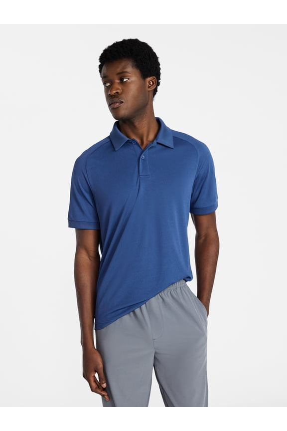 Men's and Big and Tall Men's Active Mesh Polo Shirt, Size XS-5XL