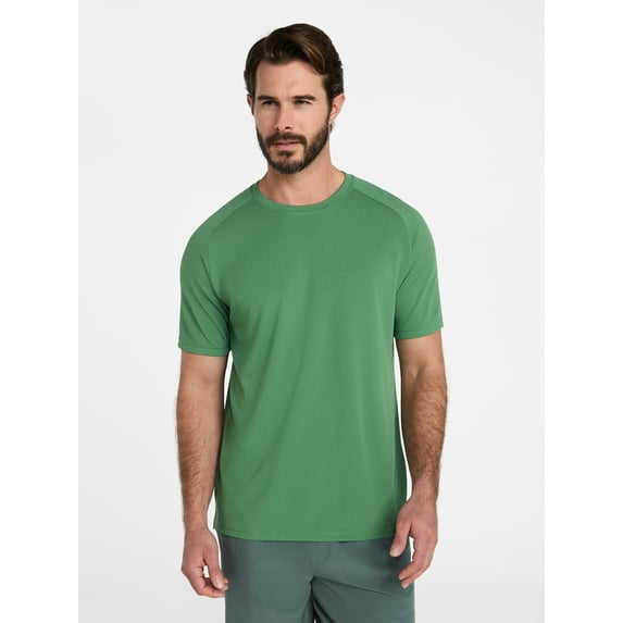 Athletic Works Men's and Big Men's DriWorks Mesh Tee with Short Sleeves, Sizes XS-5XL