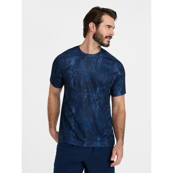 Athletic Works Men's and Big Men's DriWorks Mesh Tee with Short Sleeves, Sizes XS-5XL