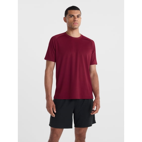 Athletic Works Men’s and Big Men’s DriWorks Mesh Tee with Short Sleeves, Sizes XS-4XLT