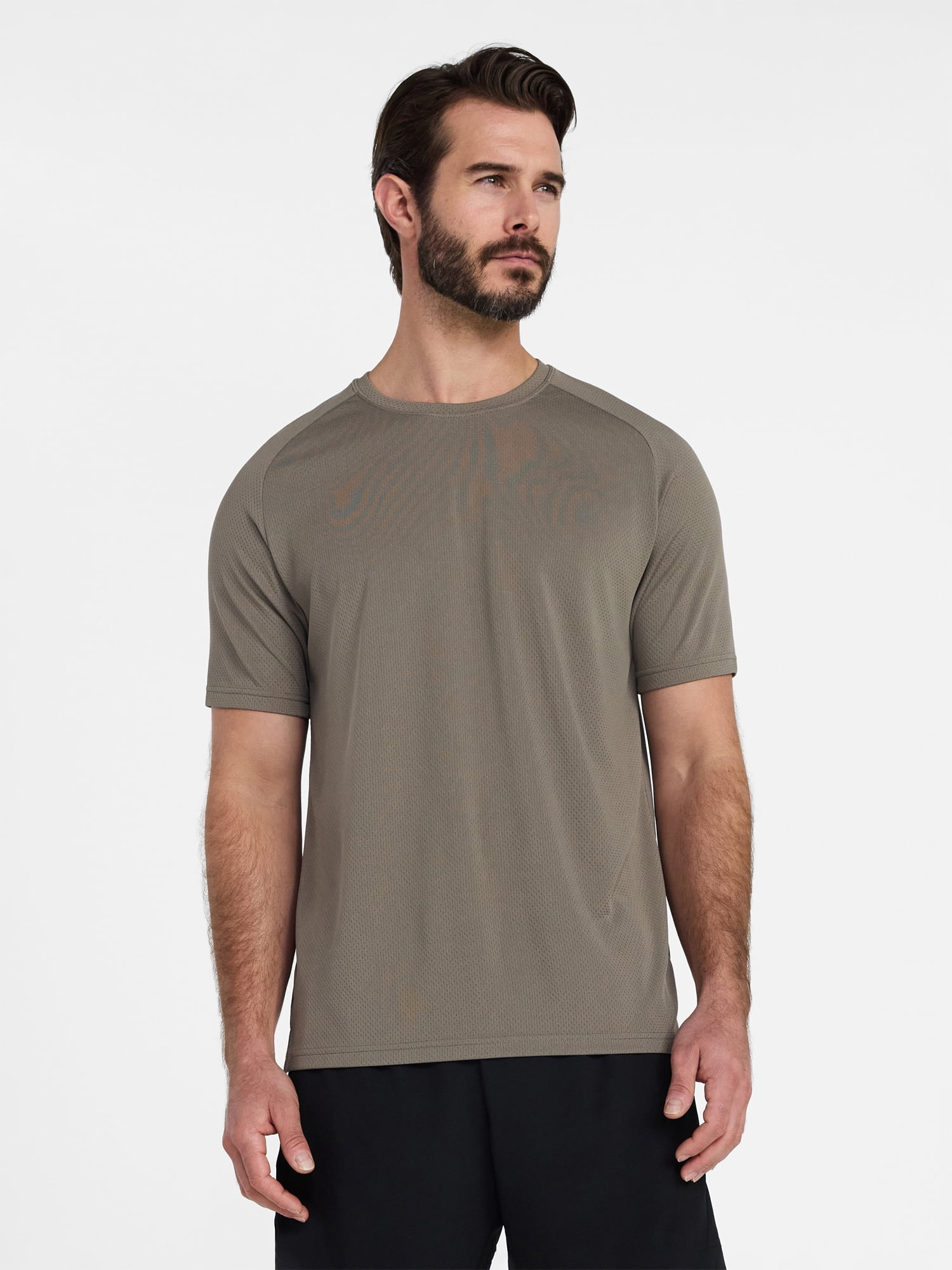 Athletic Works Men's and Big Men's DriWorks Mesh Tee with Short Sleeves, Sizes XS-5XL