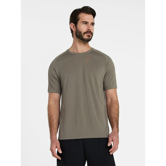 Athletic Works Men's and Big Men's DriWorks Mesh Tee with Short Sleeves, Sizes XS-5XL