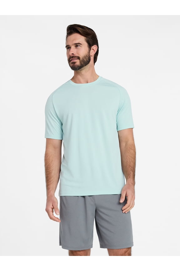 Men's and Big Men's DriWorks Mesh Tee with Short Sleeves, Sizes XS-5XL
