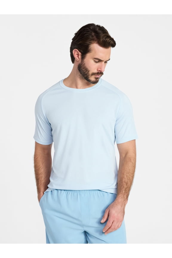 Men's and Big Men's DriWorks Mesh Tee with Short Sleeves, Sizes XS-5XL