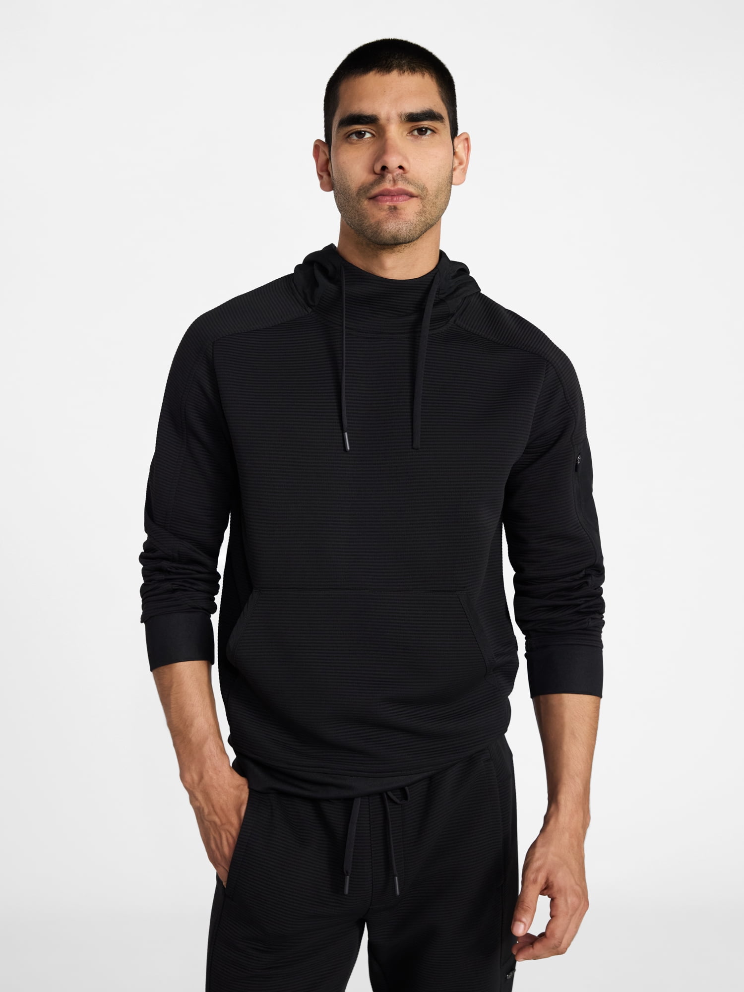 Athletic Works Men's and Big Men's Mix Media Hoodie, Sizes S-5XL