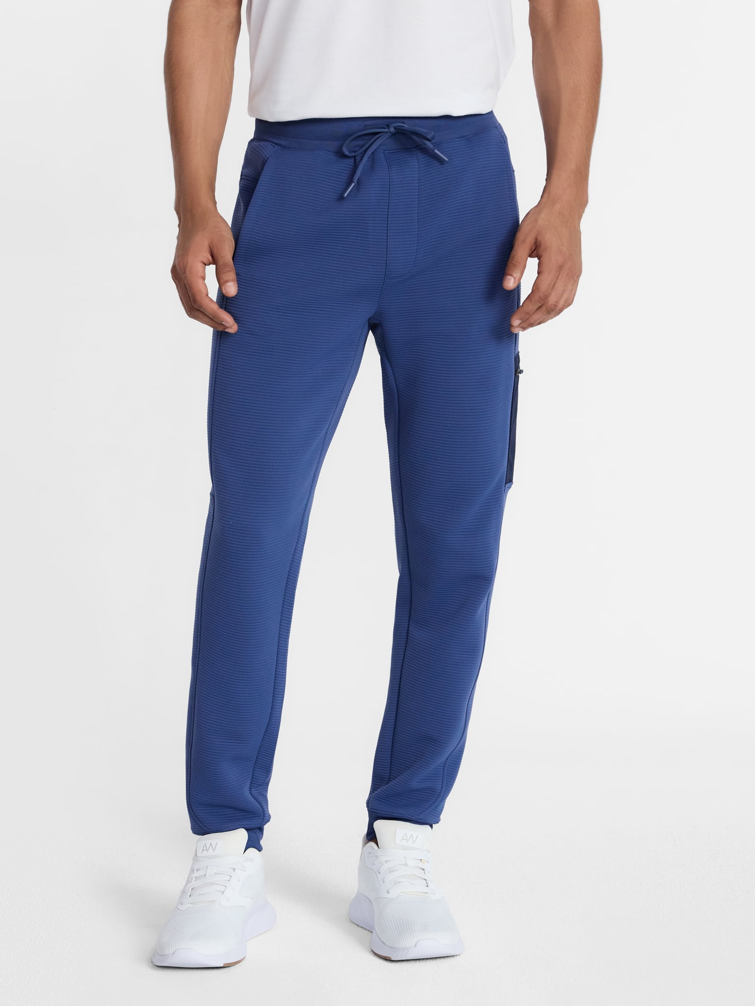 Athletic Works Men's and Big Men's Mix Media Joggers, Size S-4XL