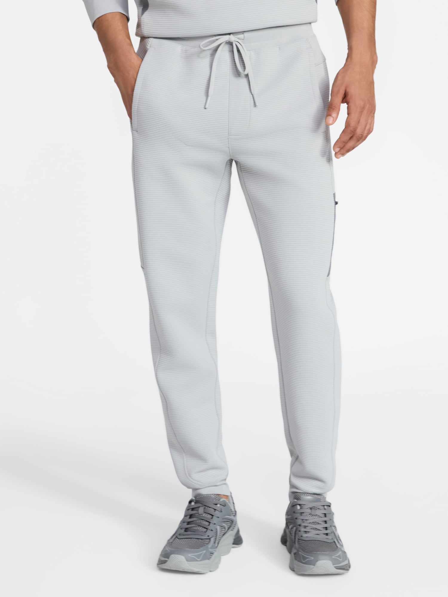 Athletic Works Men's and Big Men's Mix Media Joggers, Size S-4XL