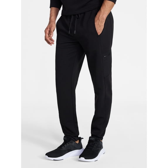 Athletic Works Men's and Big Men's Mix Media Joggers, Size S-4XL