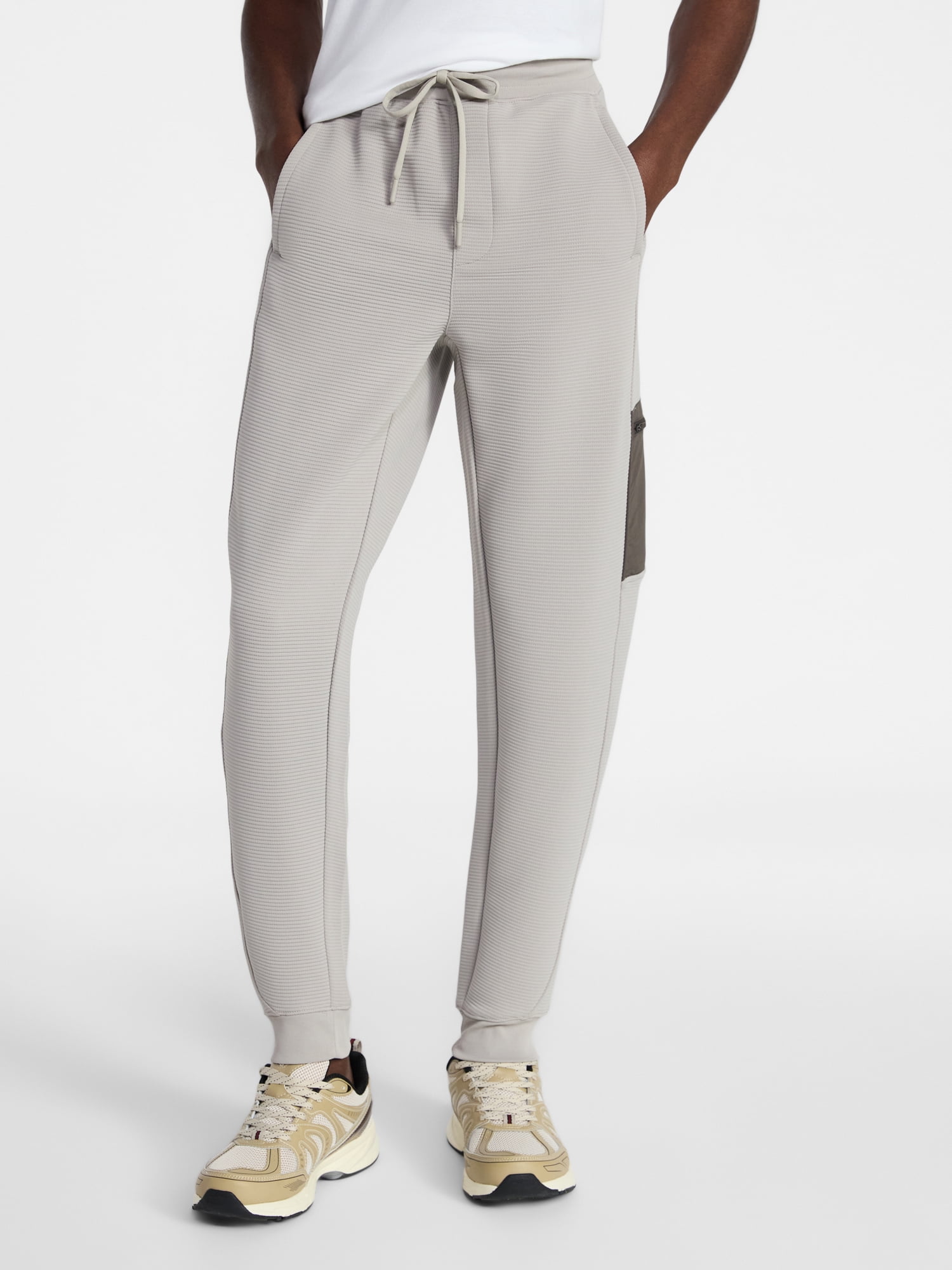 Athletic Works Men's and Big Men's Mix Media Joggers, Size S-4XL
