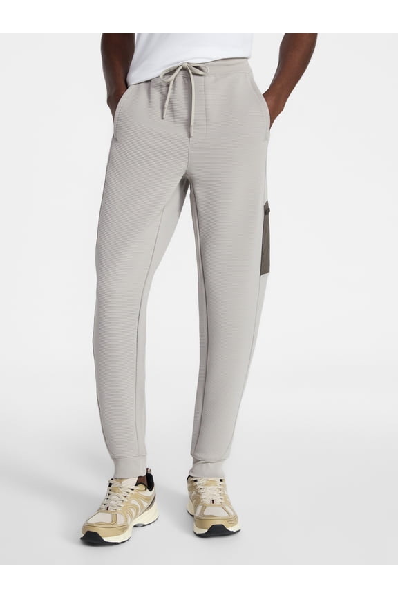 Men's and Big Men's Mix Media Joggers, Size S-4XL