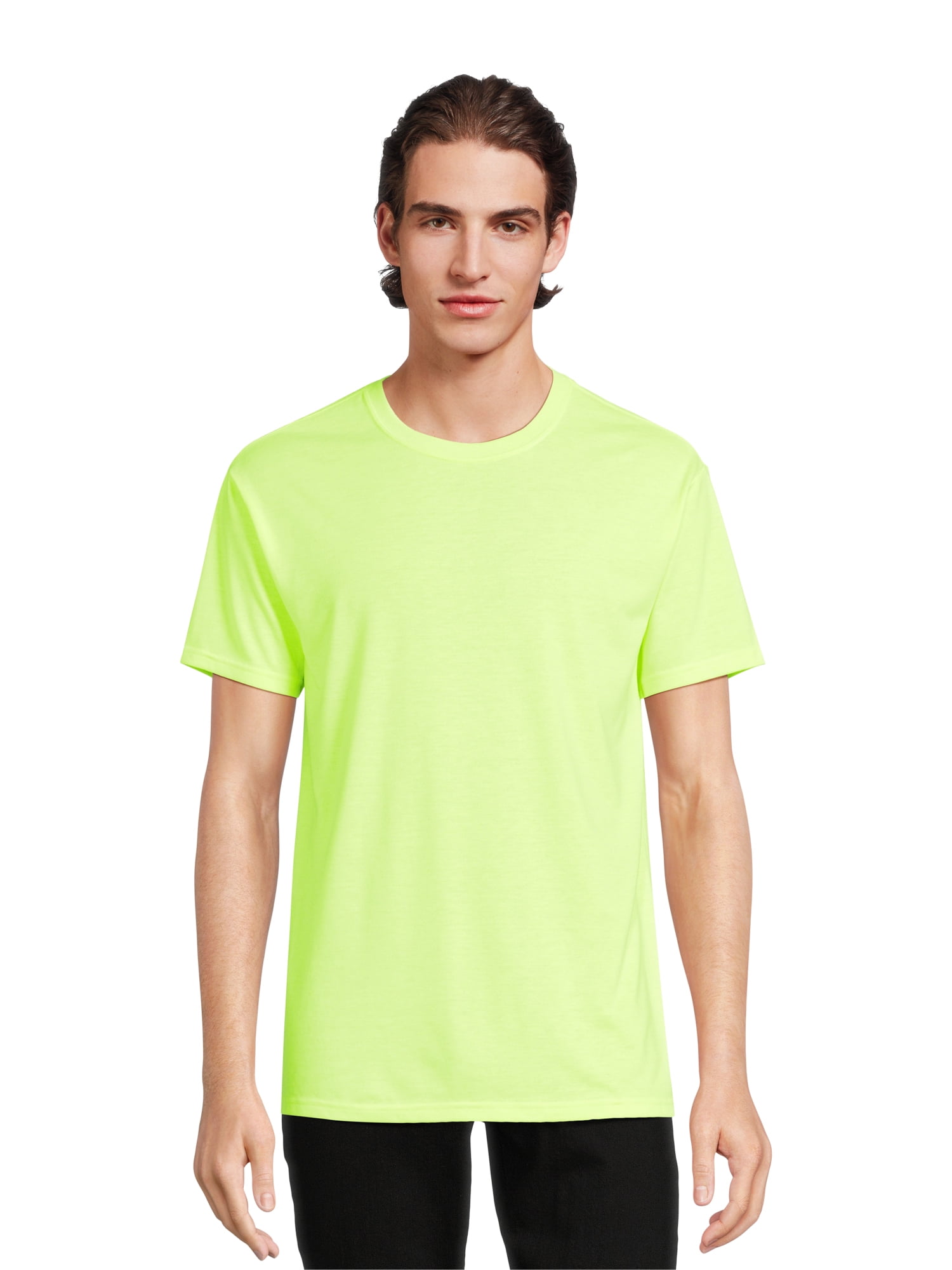 Athletic Works Men's Solid Tri-Blend T-Shirt with Short Sleeves, Sizes S-5XL