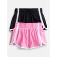 thumbnail image 1 of Athletic Works Girls Active Dolphin Shorts, 2-Pack, Sizes 4-18, 1 of 3
