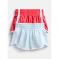 thumbnail image 1 of Athletic Works Girls Active Dolphin Shorts, 2-Pack, Sizes 4-18, 1 of 3