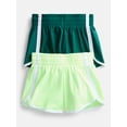 thumbnail image 1 of Athletic Works Girls Active Dolphin Shorts, 2-Pack, Sizes 4-18, 1 of 3