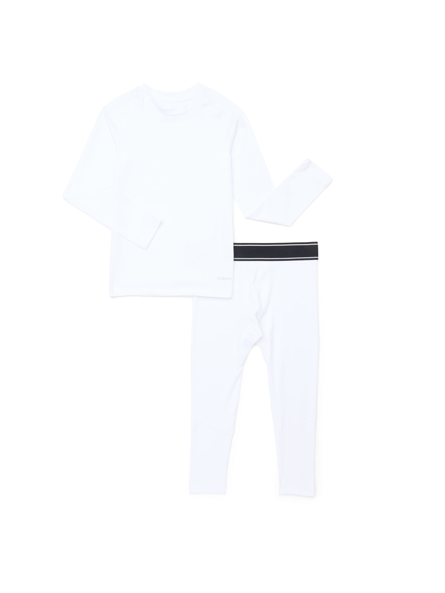 Athletic Works Boys' DriWorks Seamless Compression Top and Leggings Set, 2-Piece, Sizes 4-18