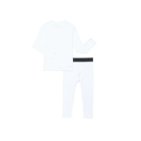 Athletic Works Boys' DriWorks Seamless Compression Top and Leggings Set, 2-Piece, Sizes 4-18