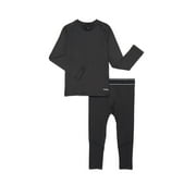 Athletic Works Boys' DriWorks Seamless Compression Top and Leggings Set, 2-Piece, Sizes 4-18