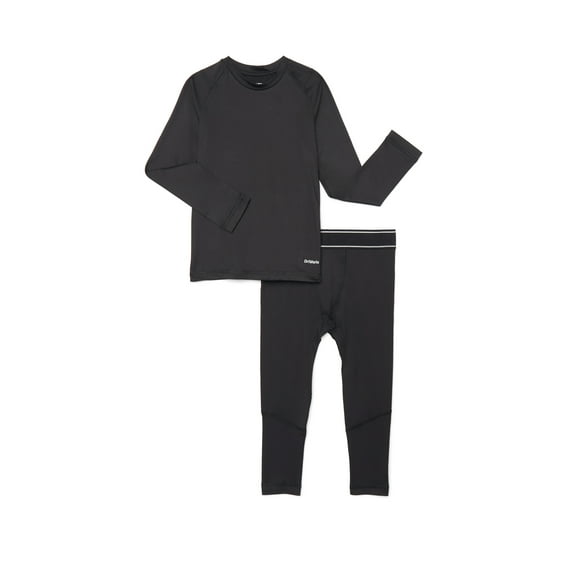 Athletic Works Boys' DriWorks Seamless Compression Top and Leggings Set, 2-Piece, Sizes 4-18