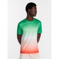 thumbnail image 1 of Athletic Works Men's and Big Men's Ombre Mesh Tee, Sizes XS-4XLT, 1 of 5