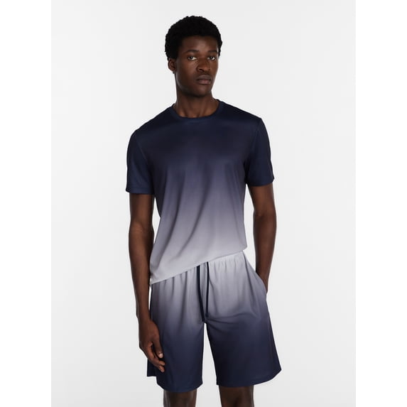 Athletic Works Men's and Big Men's Ombre Mesh Tee, Sizes XS-4XLT