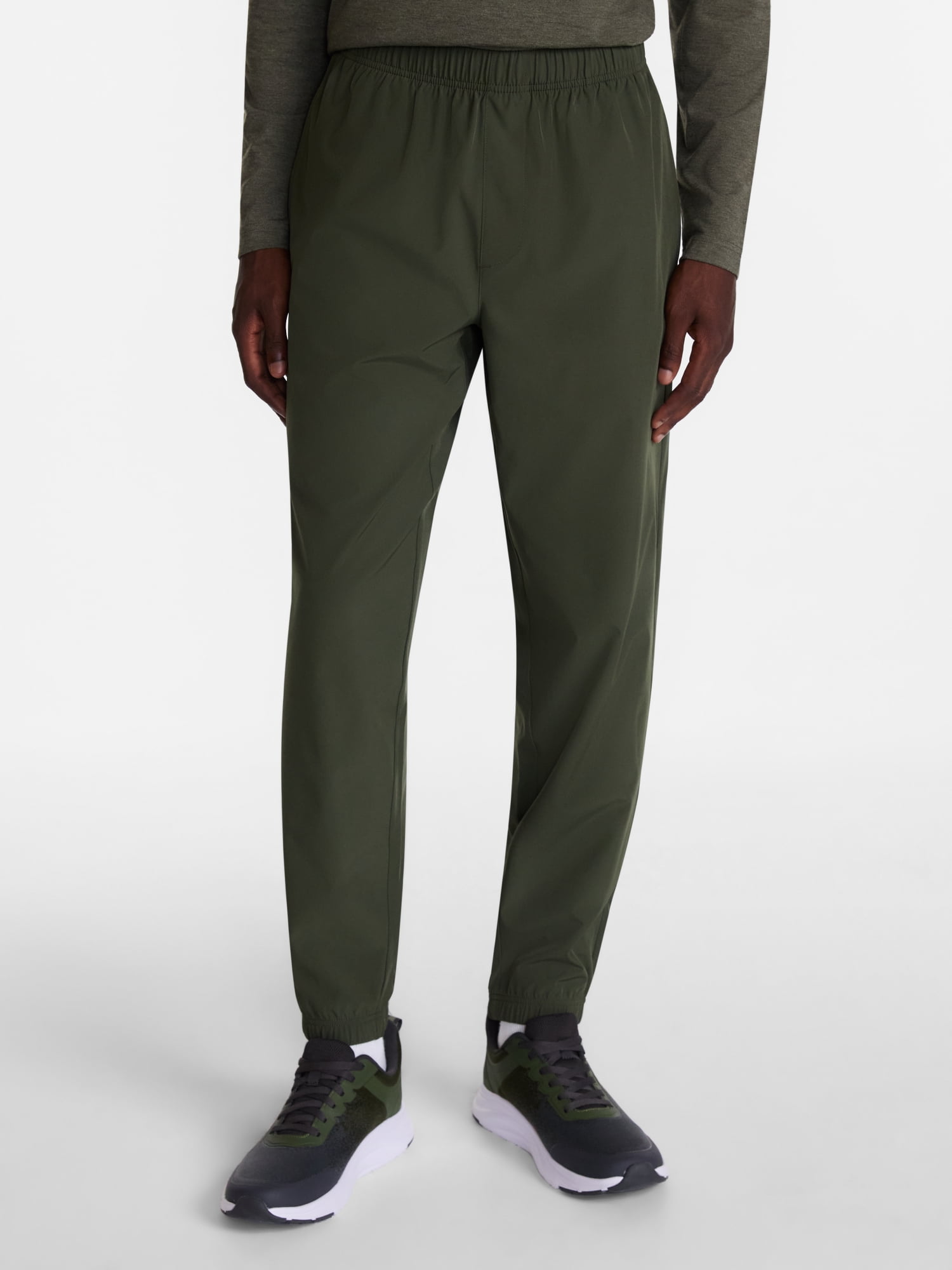 Athletic Works Men's and Big Men's Woven Jogger Pants, Sizes S-3XL