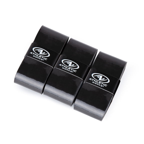 Athletic Works Pickleball Overgrip 3-Pack, Black