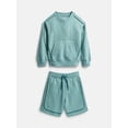 thumbnail image 1 of Athletic Works Boys Fleece Sweatshirt and Sweatshorts Set, 2 Piece, Sizes 4-18 & Husky, 1 of 3
