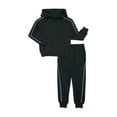 thumbnail image 1 of Athletic Works Little and Big Boys Piped Fleece Hoodie and Sweatpants Set, 2-Piece, Sizes 4-18 & Husky, 1 of 3