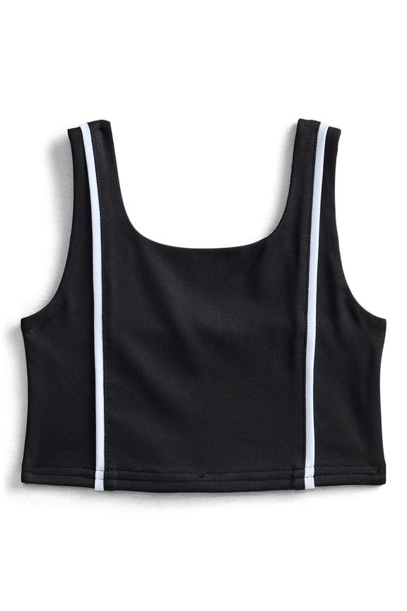 Girl’s Active Piped Sports Bra, Sizes 4-18