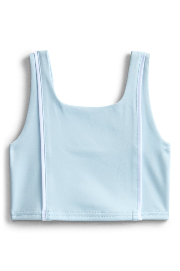 Girl’s Active Piped Sports Bra, Sizes 4-18