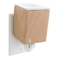 thumbnail interactive-video image 1 of Allswell Ceramic Bamboo Pluggable Wax Warmer with Wood-Inspired Design, 1 of 7