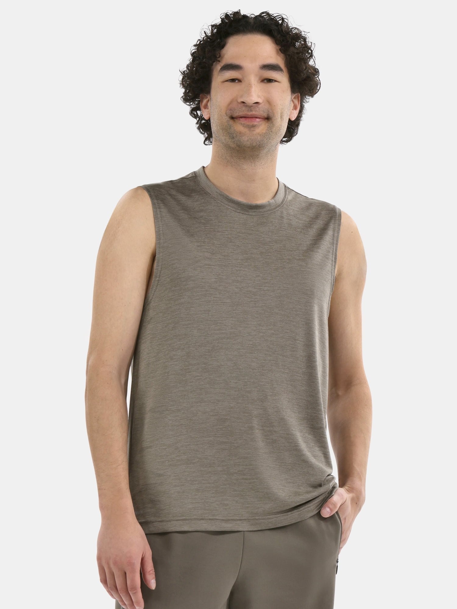 Athletic Works Men's & Big Men's Jersey and Space Dye Muscle Tee, Sizes XS-5XL