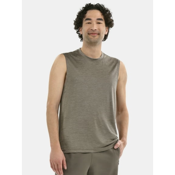 Athletic Works Men's & Big Men's Jersey and Space Dye Muscle Tee, Sizes XS-5XL