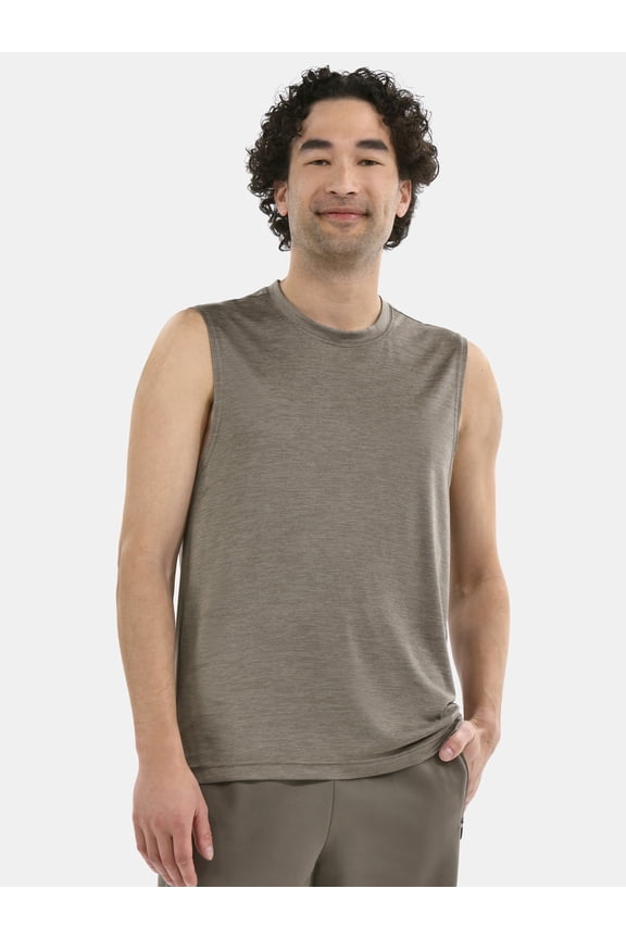Men's & Big Men's Jersey and Space Dye Muscle Tee, Sizes XS-5XL