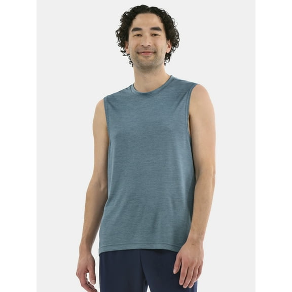 Athletic Works Men's & Big Men's Jersey and Space Dye Muscle Tee, Sizes XS-5XL