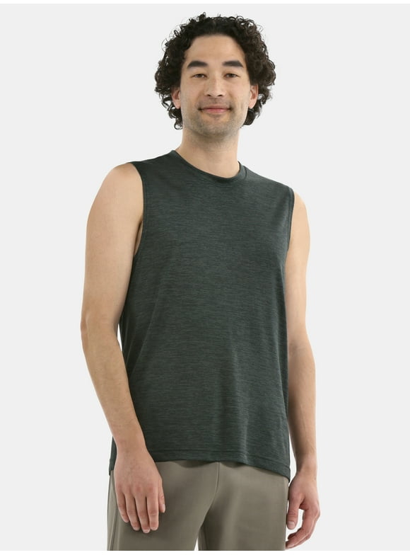 Men's & Big Men's Jersey and Space Dye Muscle Tee, Sizes XS-5XL